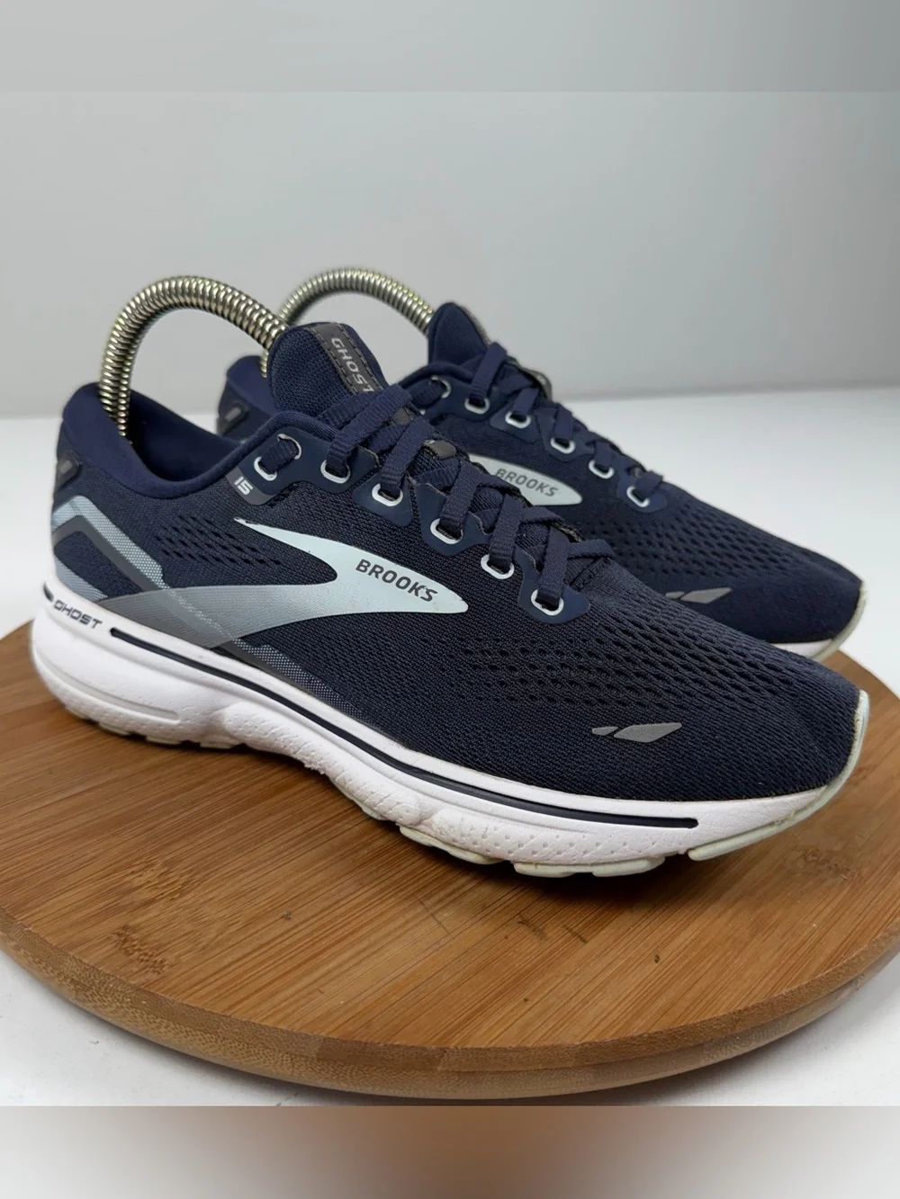 Brooks Ghost 15 Men’s Navy and Gray Running Sneakers